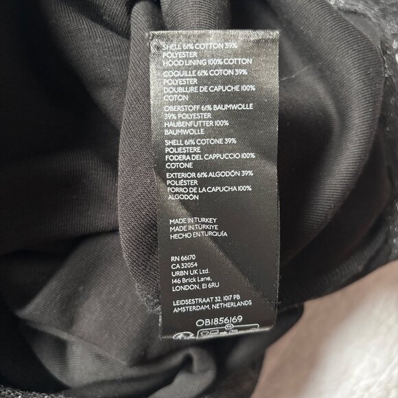 SzL Anthro Pilcro Shimmery Foil Hoodie - EUC - Picture 8 of 10